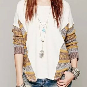 FREE PEOPLE sweatshirt~sweater Sz large